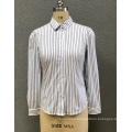 women's white stripe shirt